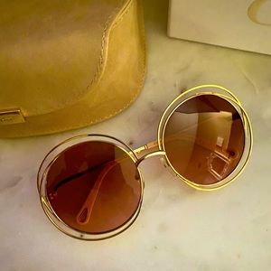 Brand New Chloe Carlina Round Sunglasses